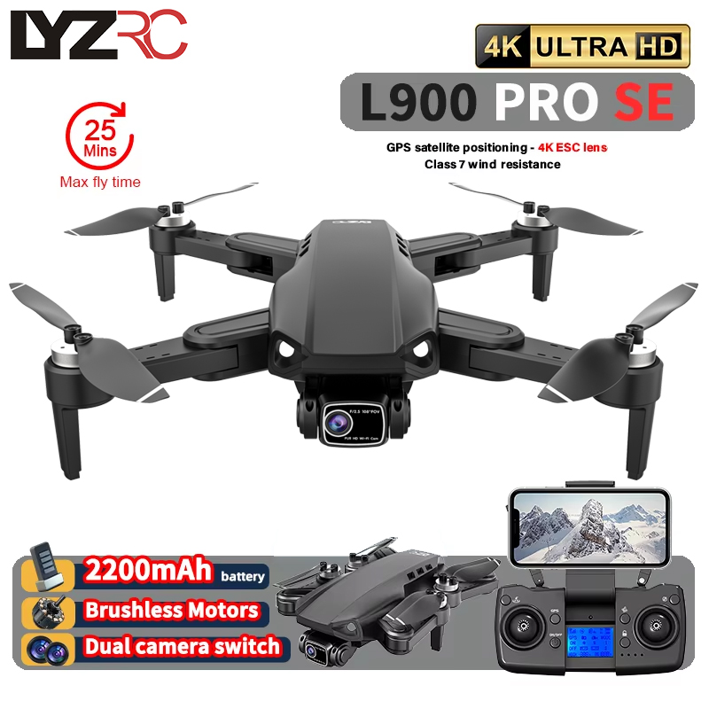 L900 Pro SE MAX GPS Drone 4K P - Drone Gimbal Brushless ulasan dan harga