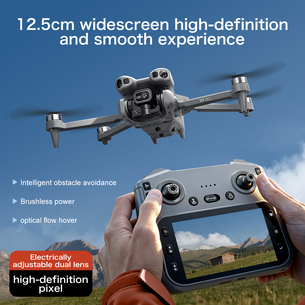 GT50 Obstacle Avoidance Drone  - Drone Gimbal 3 Axis ulasan dan harga